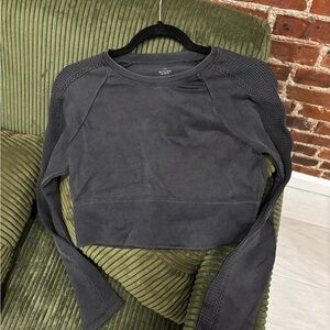 Aerie offline Women's Long Sleeve Ribbed crop top